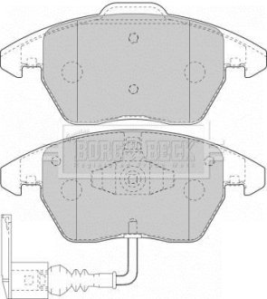 - Гальмівні колодки до дисків BORG & BECK BBP1876 (фото 1)