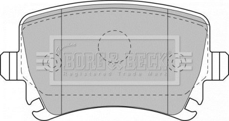 - Гальмівні колодки до дисків BORG & BECK BBP1877