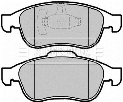 - Гальмівні колодки до дисків BORG & BECK BBP2098