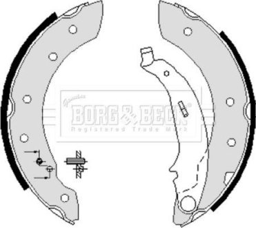 - Гальмівні колодки до барабанів BORG & BECK BBS6233