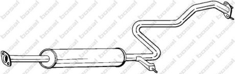 Глушитель, алюм. сталь, передн. часть NISSAN MAXIMA QX (94-00) (287-703) BOSAL 287703 (фото 1)