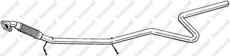 Глушитель, алюм. сталь, передняя часть FORD FIESTA 01-05 (965-129) BOSAL 965129