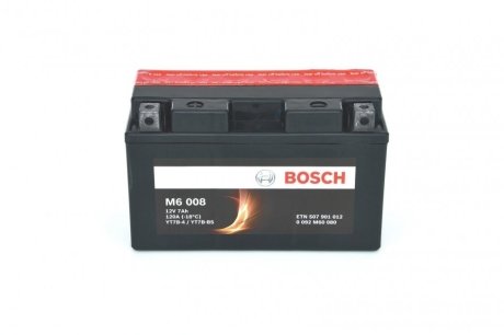 Акумулятор сухозаряджений AGM 7Ah 120А BOSCH 0 092 M60 080 (фото 1)