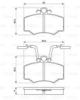 Колодки тормозные BOSCH 0986424184 (фото 1)