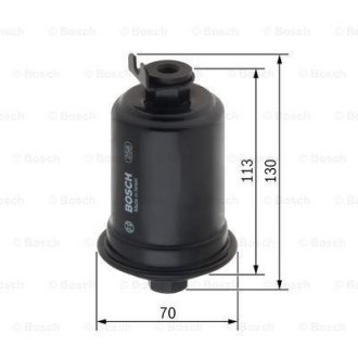 F0109 H=130mm фільтр паливний SUZUKI 1,6-2,5 88-98 TOYOTA 2,7 96- BOSCH 0986450109