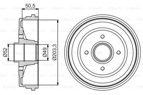 БАРАБАН ГАЛЬМIВНИЙ BOSCH 0986477205