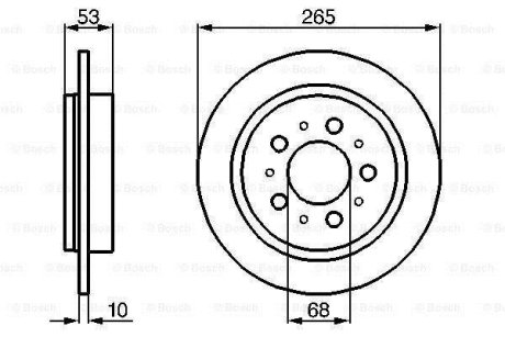 VOLVO Гальмівний диск задній 740 BOSCH 0986478042 (фото 1)