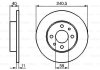 FIAT диск гальмівний передній+задній TIPO,TEMPRA 240 11 9.2 BOSCH 0986478342 (фото 6)
