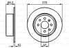 OPEL диск гальмівний задній VECTRA 95- 270 10 8 BOSCH 0986478420 (фото 6)