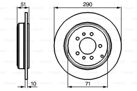 Диск тормозной BOSCH 0986478733