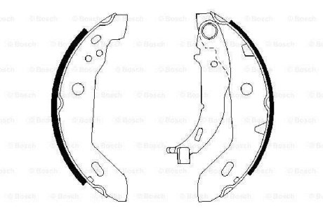 Щоки гальмівні задн. DB A-klasse (W168) 97-04 BOSCH 0986487565