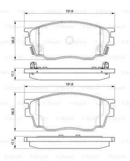 ГАЛЬМІВНІ КОЛОДКИ BOSCH 0986494078