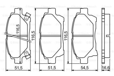 ГАЛЬМІВНІ КОЛОДКИ, ДИСКОВІ BOSCH 0986494333