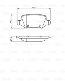 Гальмівні колодки задн. DB A-Klasse(W169), Vaneo BOSCH 0986494569