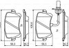 VW колодки гальм. задн. AUDI Q3 13- BOSCH 0986494814 (фото 7)