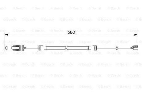 Датчик зношув.гальм колодок BMW 750i E38 \'\'F \'\'94-01 BOSCH 1987474941