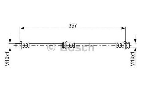 Шланг гальм. передн. SUZUKI Wagon R+ BOSCH 1987481852