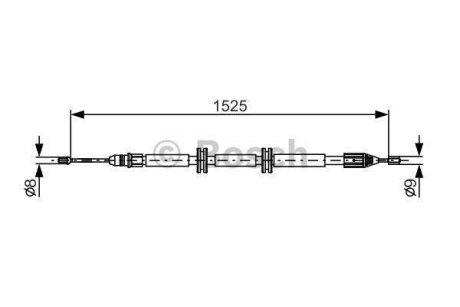 Трос ручного тормоза BOSCH 1 987 482 142