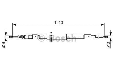 Трос ручного тормоза BOSCH 1 987 482 318