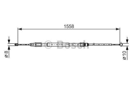 Трос ручного тормоза BOSCH 1 987 482 368