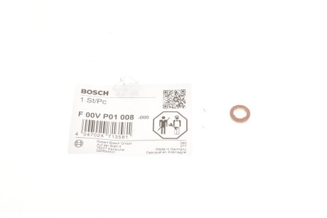 Кольцо уплотнительное BOSCH F 00V P01 008