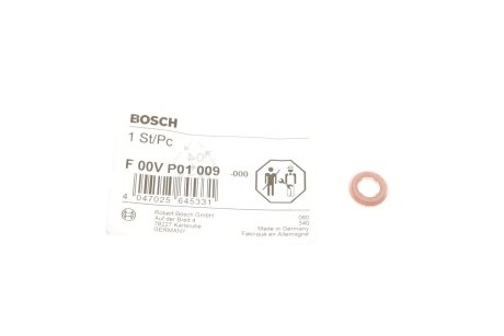Кольцо уплотнительное BOSCH F 00V P01 009