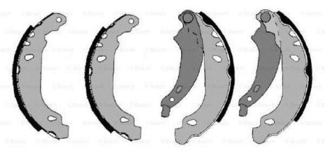 Комплект гальмівних колодок BOSCH F026004556