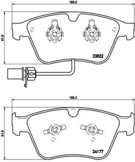 Колодки гальмівні дискові BREMBO P05003