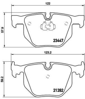 Тормозные колодки BREMBO P06029