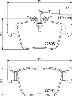 Гальмівні колодки дискові BREMBO P23 180 (фото 1)