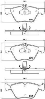 Гальмівні колодки BREMBO P50075