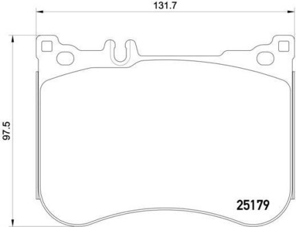 Колодки тормозные передние BREMBO P50095