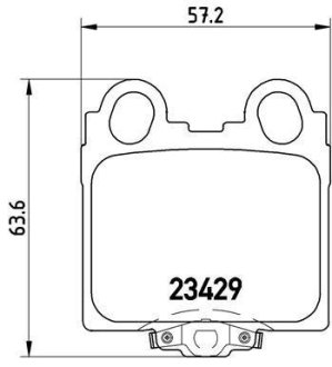 Гальмівні колодки дискові BREMBO P83045 (фото 1)