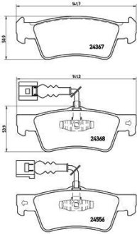 Колодки гальмівні дискові BREMBO P85 068 (фото 1)