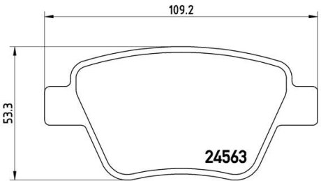 Комплект гальмівних колодок з 4 шт. дисків BREMBO P85114X