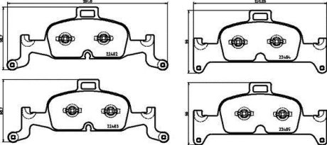 Колодки гальмівні передні BREMBO P85164