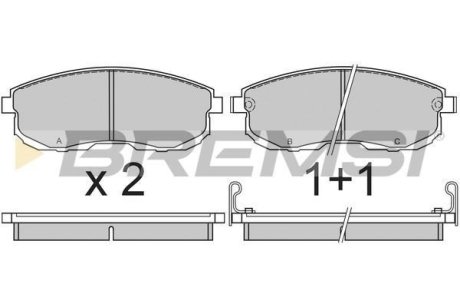 Гальмівні колодки пер. Nissan Maxima 88-00 (sumitomo) BREMSI BP2569