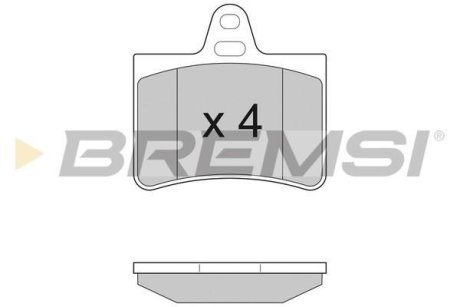 Гальмівні колодки зад. Citroen C5 01- BREMSI BP2938 (фото 1)