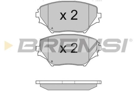 Гальмівні колодки пер. Toyota RAV4 94-05 (sumitomo) BREMSI BP2993
