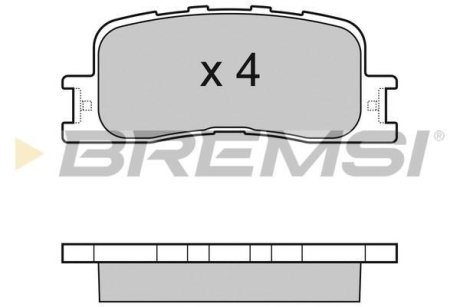 Гальмівні колодки зад. Toyota Camry 01-06 (akebono) (93x38x16) BREMSI BP3060