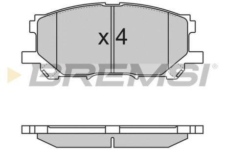 Гальмівні колодки пер. Lexus RX 03-08 (sumitomo) BREMSI BP3168