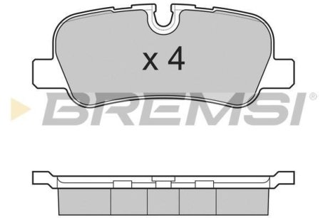 Гальмівні колодки зад. Range Rover 02-13 (TRW) BREMSI BP3207