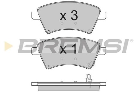 Гальмівні колодки пер. Suzuki SX4 BREMSI BP3242