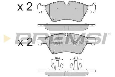 Гальмівні колодки пер. W164 ML/X164 GL 05- BREMSI BP3279