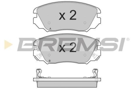 Гальмівні колодки пер. Opel Insignia/Saab 9-5 08- (Mando) BREMSI BP3376 (фото 1)