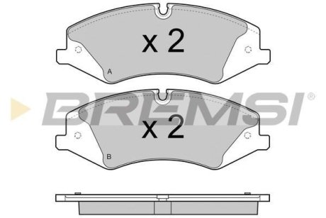 Гальмівні колодки пер. Land Rover Discovery 09- (TRW) BREMSI BP3415