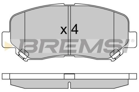 Гальмівні колодки пер. Mazda CX-5 11- Akebono BREMSI BP3535