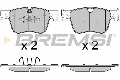 Гальмівні колодки пер. C4 Picasso II/308 II 13- (Ate - Teves) BREMSI BP3598