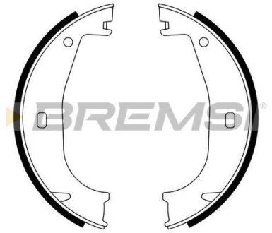 Колодки ручного гальма BMW 3(E36) 90-00/ Z3 95-03 (ATE) BREMSI GF0078 (фото 1)