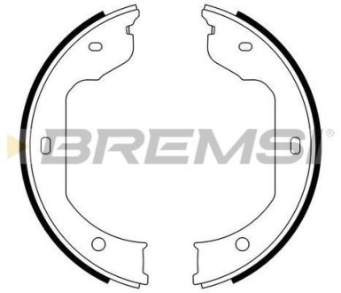Колодки ручного гальма T5 03> (Bendix) BREMSI GF0081 (фото 1)